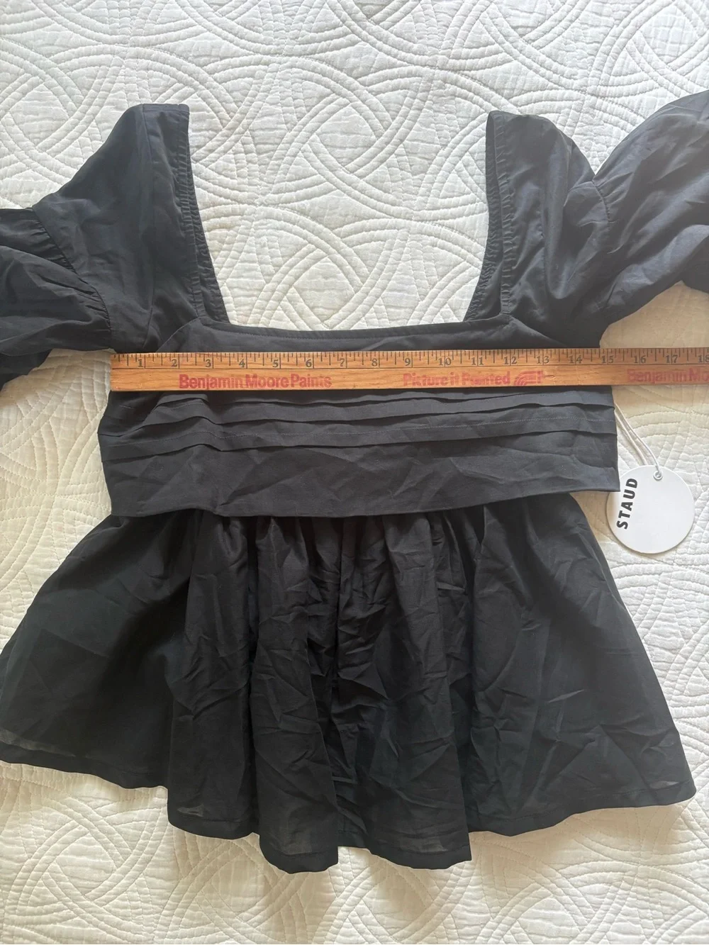 STAUD Black Darla Top Size 4 New With Tags